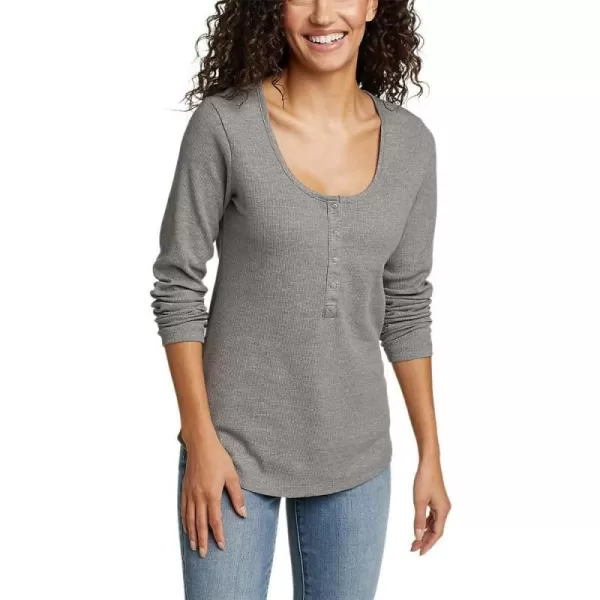 imageEddie Bauer Womens Thermal Snap HenleyHeather Gray