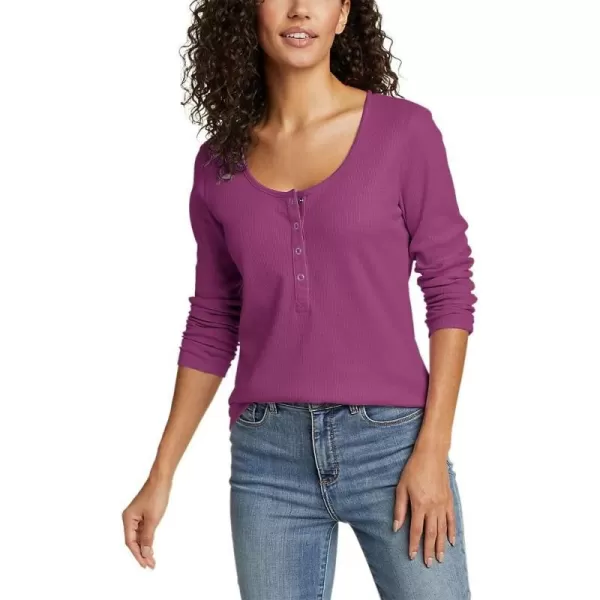 imageEddie Bauer Womens Thermal Snap HenleyWineberry