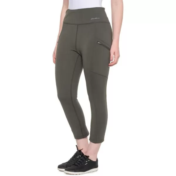 imageEddie Bauer Womens Trail Tight Capris  High RiseStandard Olive