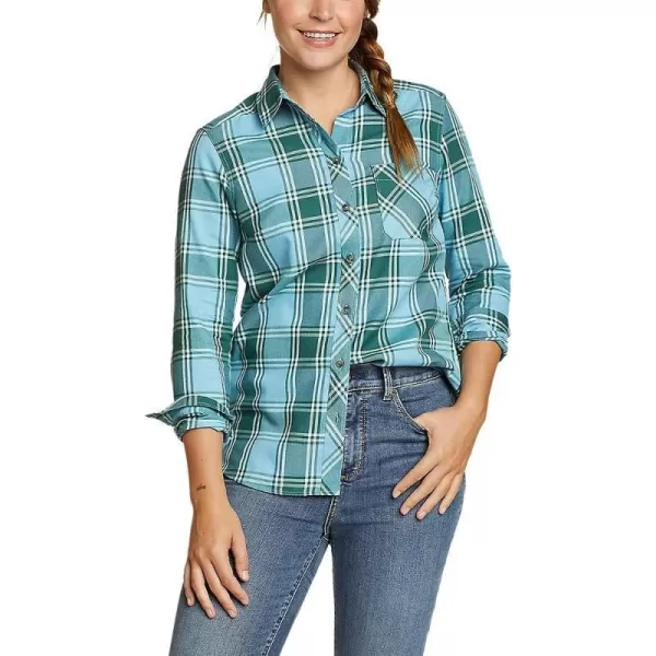 imageEddie Bauer Womens Twin Falls Flannel ShirtOcean
