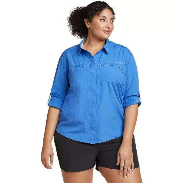 imageEddie Bauer Womens UPF Guide 20 ShirtPlus Brilliant Blue