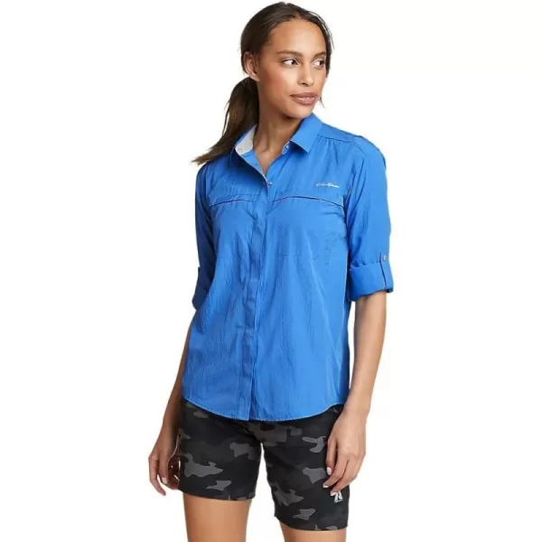 imageEddie Bauer Womens UPF Guide 20 ShirtRegular Brilliant Blue