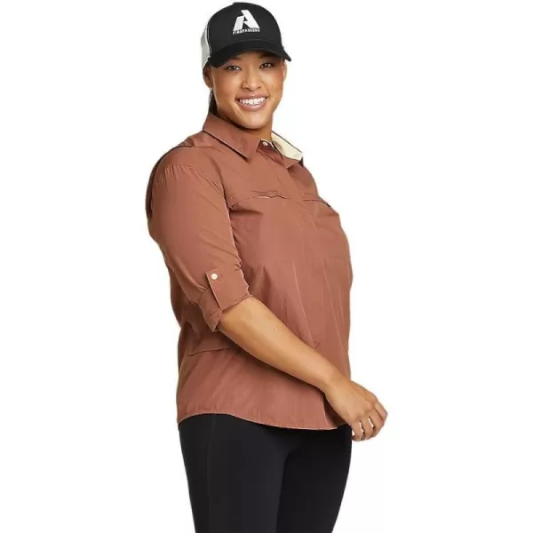 imageEddie Bauer Womens UPF Guide 20 ShirtRegular Cocoa