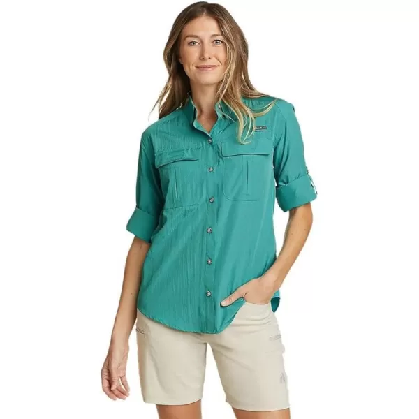 imageEddie Bauer Womens UPF Guide LongSleeve ShirtTall Dusty Jade
