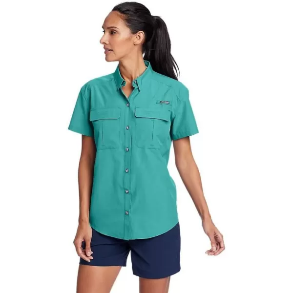 imageEddie Bauer Womens UPF Guide ShortSleeve ShirtDusty Jade