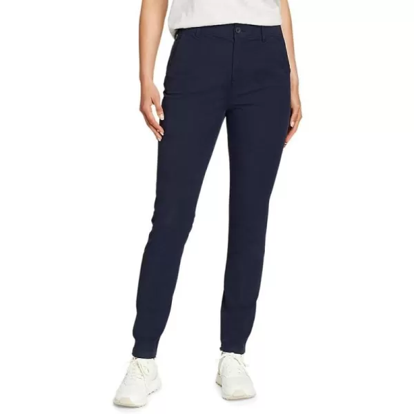 imageEddie Bauer Womens Voyager HighRise Chino Slim PantsRegular Atlantic