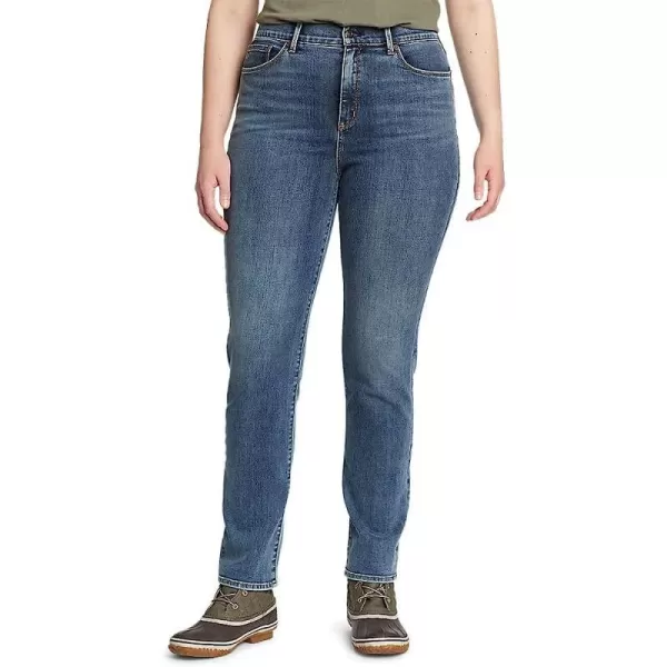 imageEddie Bauer Womens Voyager HighRise Jeans  Slim StraightRegular Creek