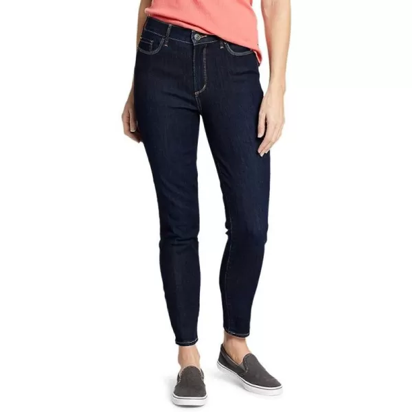 imageEddie Bauer Womens Voyager HighRise Skinny Jeans  Slightly CurvyRegular Dk Indigo