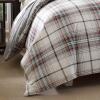 imageEddie Bauer  King Comforter Set Reversible Cotton Bedding with Matching Shams PreWashed for Added Softness Kingston Charcoal KingAlder RedGrey