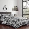 imageEddie Bauer  King Comforter Set Reversible Cotton Bedding with Matching Shams PreWashed for Added Softness Kingston Charcoal KingCoal Creek Grey
