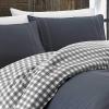 imageEddie Bauer  King Comforter Set Reversible Cotton Bedding with Matching Shams PreWashed for Added Softness Kingston Charcoal KingKingston Charcoal