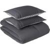 imageEddie Bauer  King Comforter Set Reversible Cotton Bedding with Matching Shams PreWashed for Added Softness Kingston Charcoal KingKingston Charcoal