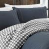 imageEddie Bauer  King Comforter Set Reversible Cotton Bedding with Matching Shams PreWashed for Added Softness Kingston Charcoal KingKingston Charcoal