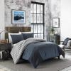 imageEddie Bauer  King Comforter Set Reversible Cotton Bedding with Matching Shams PreWashed for Added Softness Kingston Charcoal KingKingston Charcoal