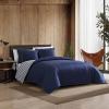 imageEddie Bauer  King Comforter Set Reversible Cotton Bedding with Matching Shams PreWashed for Added Softness Kingston Charcoal KingKingston Navy