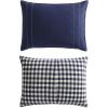 imageEddie Bauer  King Comforter Set Reversible Cotton Bedding with Matching Shams PreWashed for Added Softness Kingston Charcoal KingKingston Navy
