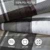 imageEddie Bauer  King Comforter Set Reversible Cotton Bedding with Matching Shams PreWashed for Added Softness Kingston Charcoal KingNormandy Plaid Grey