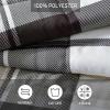 imageEddie Bauer  King Comforter Set Reversible Cotton Bedding with Matching Shams PreWashed for Added Softness Kingston Charcoal KingNormandy Plaid Grey