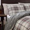 imageEddie Bauer  King Comforter Set Reversible Cotton Bedding with Matching Shams PreWashed for Added Softness Kingston Charcoal KingTimbers Green