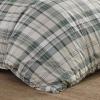 imageEddie Bauer  King Comforter Set Reversible Cotton Bedding with Matching Shams PreWashed for Added Softness Kingston Charcoal KingTimbers Green