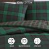 imageEddie Bauer  King Comforter Set Reversible Cotton Bedding with Matching Shams PreWashed for Added Softness Kingston Charcoal KingWoodland Tartan Green