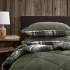 imageEddie Bauer  King Comforter Set Reversible Sherpa Bedding with Matching Shams Cozy ampamp Warm Home Decor Sherwood Brown KingBig Lake Plaid Green