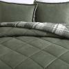imageEddie Bauer  King Comforter Set Reversible Sherpa Bedding with Matching Shams Cozy ampamp Warm Home Decor Sherwood Brown KingBig Lake Plaid Green