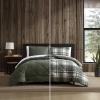 imageEddie Bauer  King Comforter Set Reversible Sherpa Bedding with Matching Shams Cozy ampamp Warm Home Decor Sherwood Brown KingBig Lake Plaid Green
