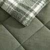 imageEddie Bauer  King Comforter Set Reversible Sherpa Bedding with Matching Shams Cozy ampamp Warm Home Decor Sherwood Brown KingBig Lake Plaid Green