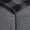 imageEddie Bauer  King Comforter Set Reversible Sherpa Bedding with Matching Shams Cozy ampamp Warm Home Decor Sherwood Brown KingCabin Plaid Grey