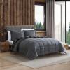 imageEddie Bauer  King Comforter Set Reversible Sherpa Bedding with Matching Shams Cozy ampamp Warm Home Decor Sherwood Brown KingCabin Plaid Grey