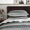 imageEddie Bauer  King Comforter Set Reversible Sherpa Bedding with Matching Shams Cozy ampamp Warm Home Decor Sherwood Brown KingShelton Fair Isle Green