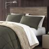 imageEddie Bauer  King Comforter Set Reversible Sherpa Bedding with Matching Shams Cozy ampamp Warm Home Decor Sherwood Brown KingSherwood Green
