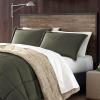 imageEddie Bauer  King Comforter Set Reversible Sherpa Bedding with Matching Shams Cozy ampamp Warm Home Decor Sherwood Brown KingSherwood Green