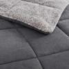imageEddie Bauer  King Comforter Set Reversible Sherpa Bedding with Matching Shams Cozy ampamp Warm Home Decor Sherwood Brown KingSherwood Grey
