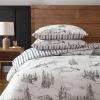 imageEddie Bauer  King Duvet Cover Set Super Soft Bedding with Matching Shams Bedding Set OekoTex Certified Rocky Mountain Cabin Grey KingRocky Mountain Cabin Grey