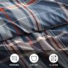imageEddie Bauer  Queen Duvet Cover Reversible Bedding Set with Matching Shams Cozy Home Decor Shasta Lake Navy QueenNavy