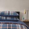 imageEddie Bauer  Queen Duvet Cover Reversible Bedding Set with Matching Shams Cozy Home Decor Shasta Lake Navy QueenNavy