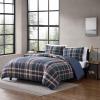 imageEddie Bauer  Queen Duvet Cover Reversible Bedding Set with Matching Shams Cozy Home Decor Shasta Lake Navy QueenNavy