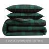 imageEddie Bauer  Queen Duvet Cover Set Reversible Cotton Bedding with Matching Shams Plaid Home Decor with Button Closure Woodland Tartan Green QueenTwin