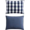 imageEddie Bauer  Queen Duvet Cover Set Reversible Cotton Bedding with Matching Shams Stylish Plaid Home Decor Lakehouse Blue QueenQueen