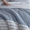 imageEddie Bauer Duvet Cover Set Soft Bedding with Matching Shams Buttons ampamp Corner Ties to Ensure Placement Striped Room Decor King NeutralCooper Stripe Blue