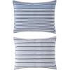 imageEddie Bauer Duvet Cover Set Soft Bedding with Matching Shams Buttons ampamp Corner Ties to Ensure Placement Striped Room Decor King NeutralCooper Stripe Blue