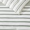 imageEddie Bauer Duvet Cover Set Soft Bedding with Matching Shams Buttons ampamp Corner Ties to Ensure Placement Striped Room Decor King NeutralCooper Stripe Green