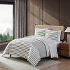 imageEddie Bauer Duvet Cover Set Soft Bedding with Matching Shams Buttons ampamp Corner Ties to Ensure Placement Striped Room Decor King NeutralCooper Stripe Green