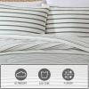 imageEddie Bauer Duvet Cover Set Soft Bedding with Matching Shams Buttons ampamp Corner Ties to Ensure Placement Striped Room Decor King NeutralCooper Stripe Green