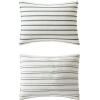 imageEddie Bauer Duvet Cover Set Soft Bedding with Matching Shams Buttons ampamp Corner Ties to Ensure Placement Striped Room Decor King NeutralCooper Stripe Green