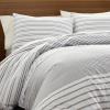 imageEddie Bauer Duvet Cover Set Soft Bedding with Matching Shams Buttons ampamp Corner Ties to Ensure Placement Striped Room Decor King NeutralNeutral