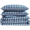 imageEddie Bauer Kids  Kids Comforter Set Super Soft Reversible Toddler Bedding with Matching Sham ampamp Bonus Decorative Pillow Ideal Boy Room Essentials Preston Check Blue TwinPreston Check Blue