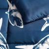 imageEddie Bauer Kids  Kids Comforter Set Super Soft Reversible Toddler Bedding with Matching Sham ampamp Bonus Decorative Pillow Ideal Boy Room Essentials Preston Check Blue TwinVinny  Shark Friends Blue